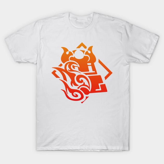 Genshin Impact Thoma Emblem T-Shirt by GachaSlave